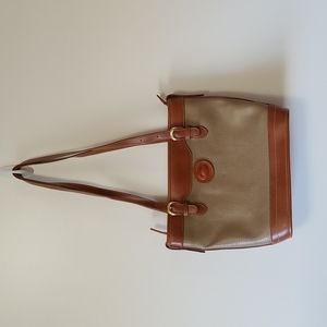 Dooney & Bourke Tan Leather Bucket Bag Purse